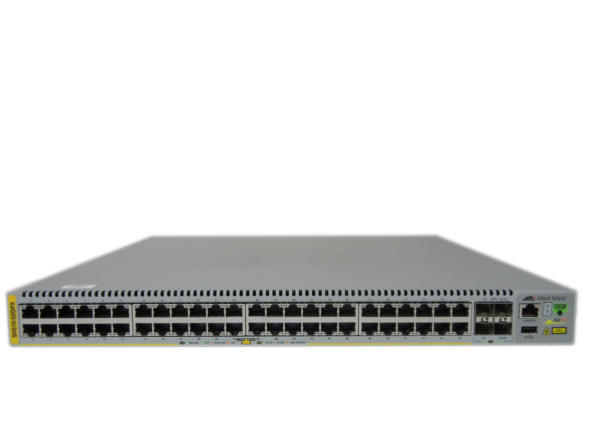 【中古】AT-SH510-52GPX 電源二基 Allied Telesis