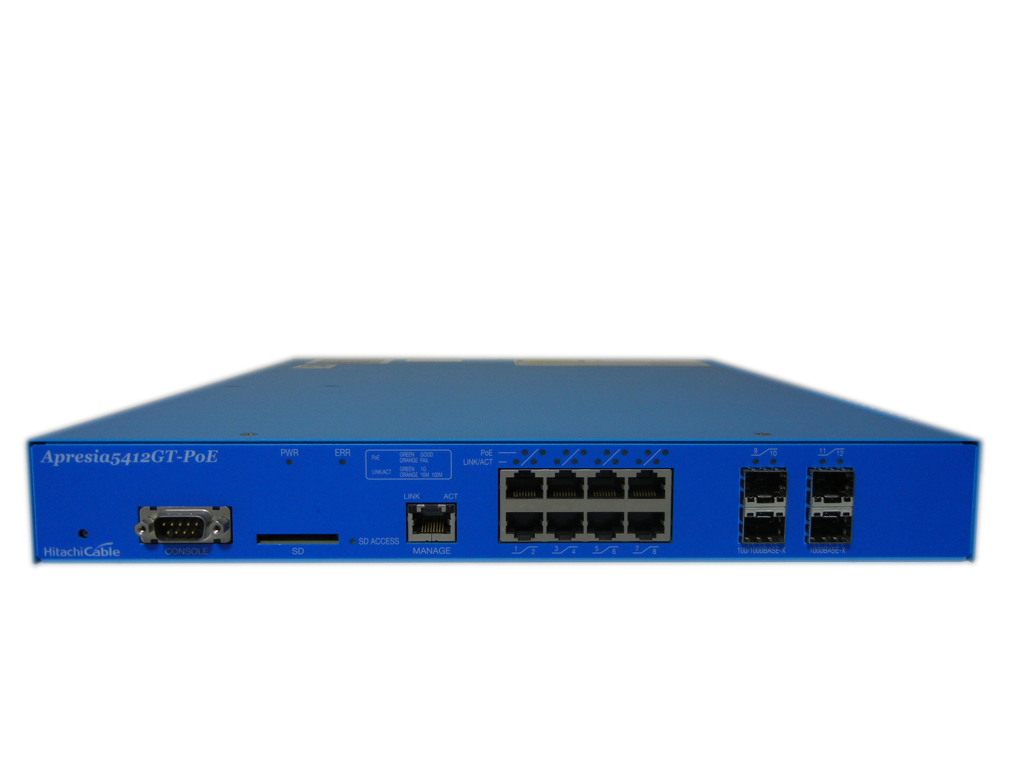 【中古】Apresia5412GT-PoE  Apresia5400シリーズ