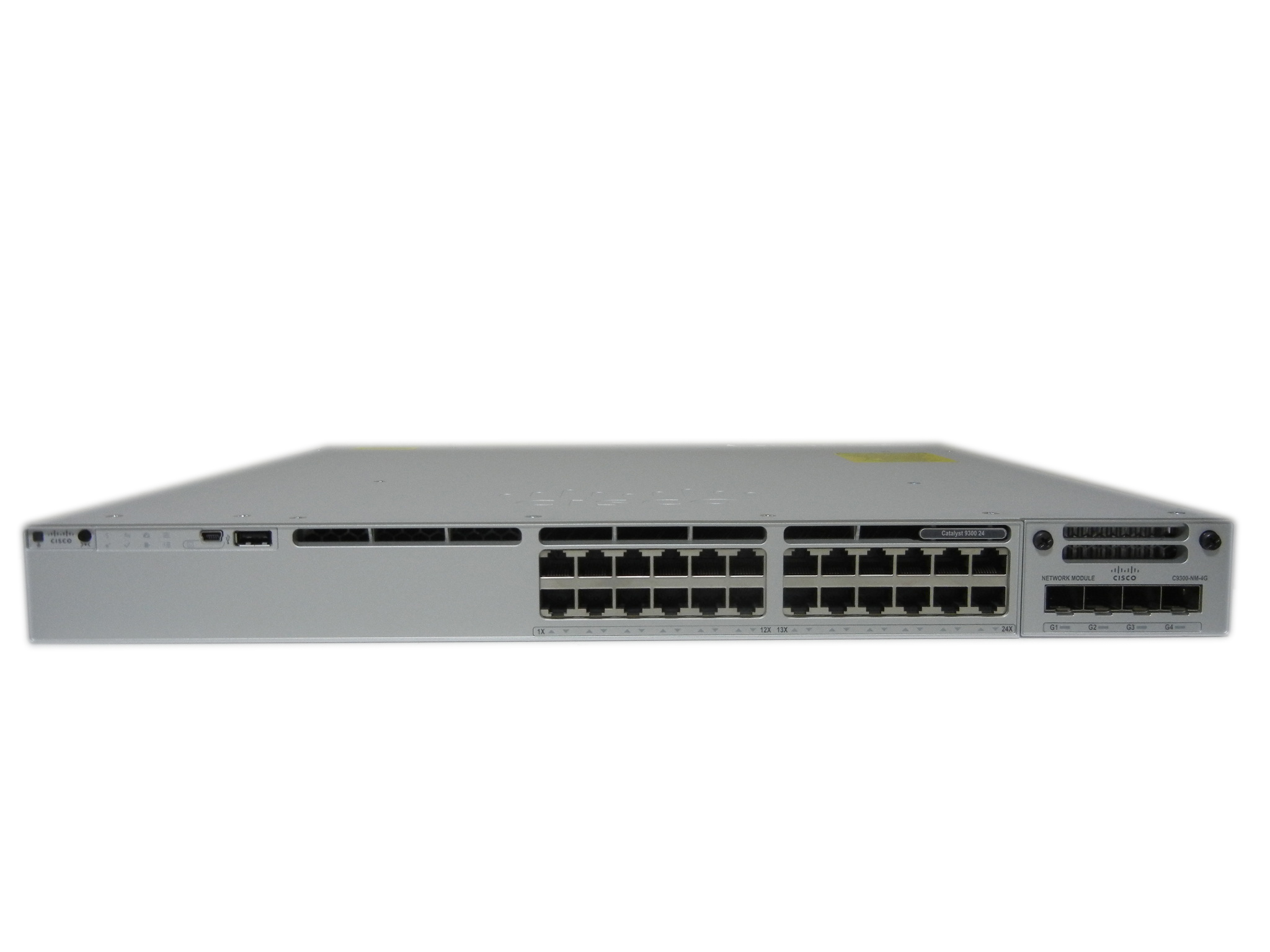 【中古】Cisco Catalyst 9300（C9300-24T-E）Stackモジュール C9300-NM-4Gモジュール付き 電源二重仕様