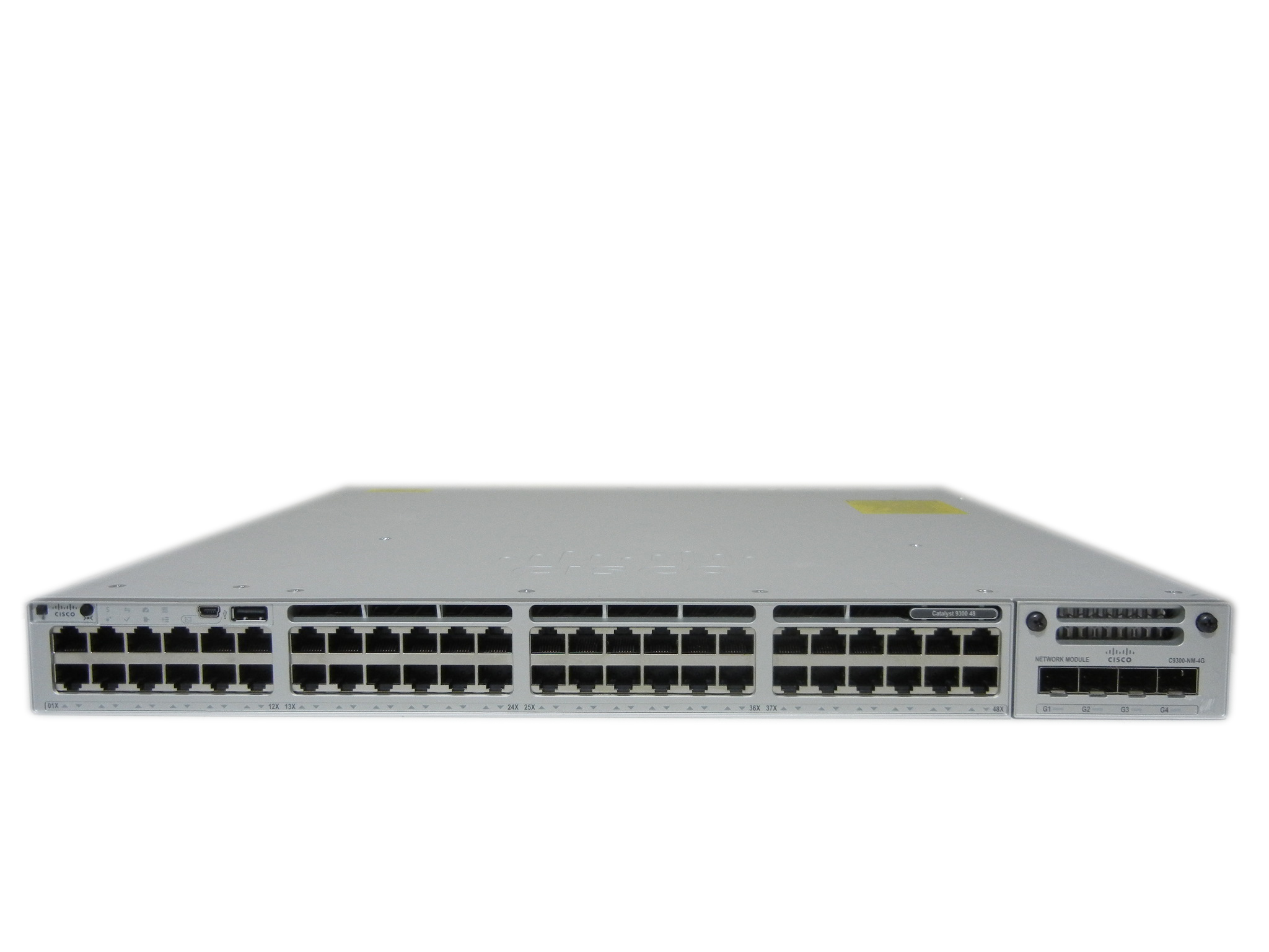 【中古】Cisco Catalyst 9300 (C9300-48T-A) Stackモジュール C9300-NM-4Gモジュール付き 電源二重仕様