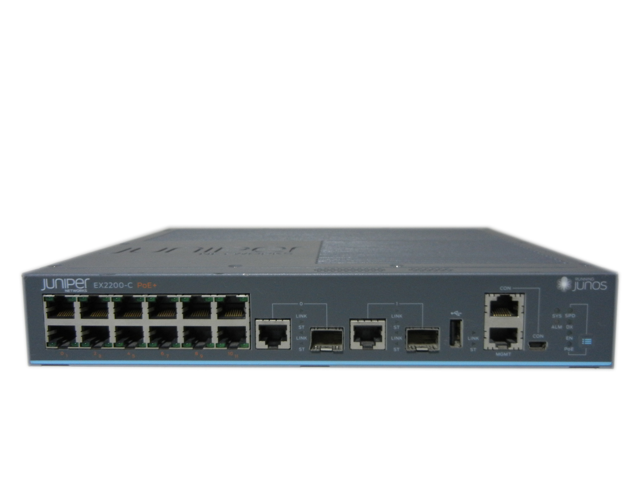 【中古】Juniper  EX2200-C-12P-2G