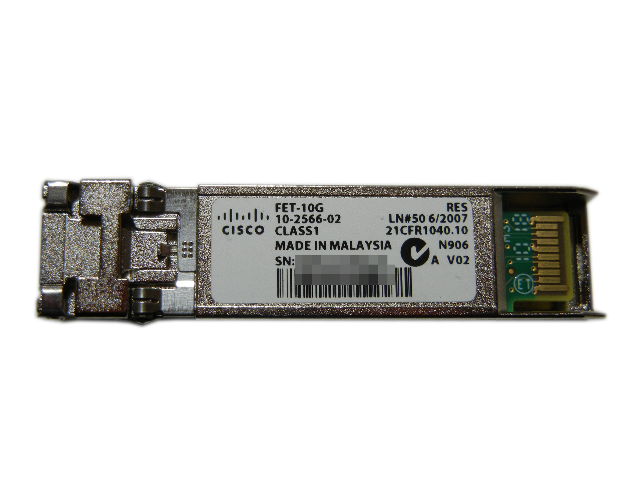 【中古】Cisco FET-10G（10-2566-02）10GBASE SFP+モジュール