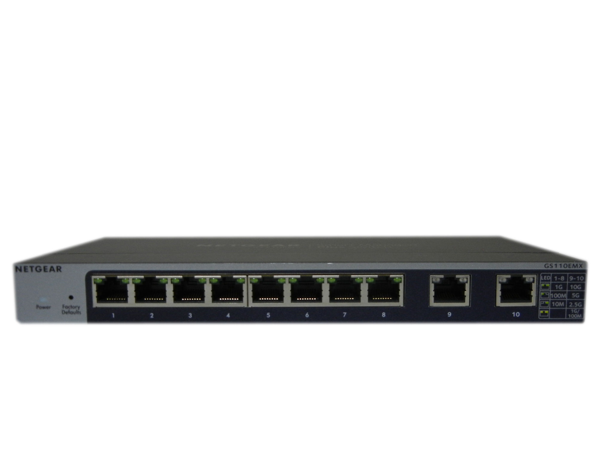 【中古】NETGEAR GS110EMX ギガビット8ポート スマートマネージプラス・スイッチ