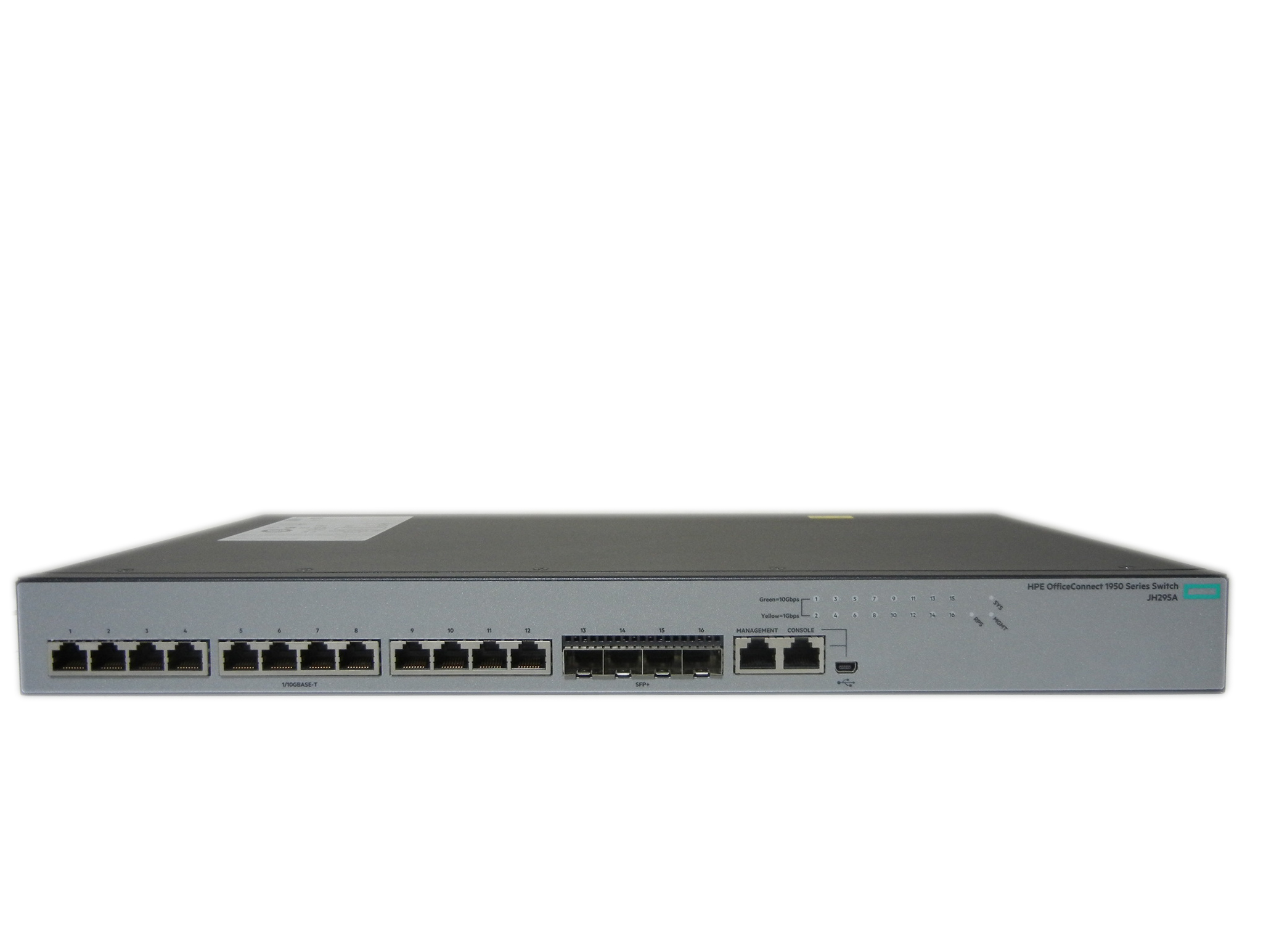 【中古】HPE OfficeConnect 1950 12XGT 4SFP+ (JH295A) Switch