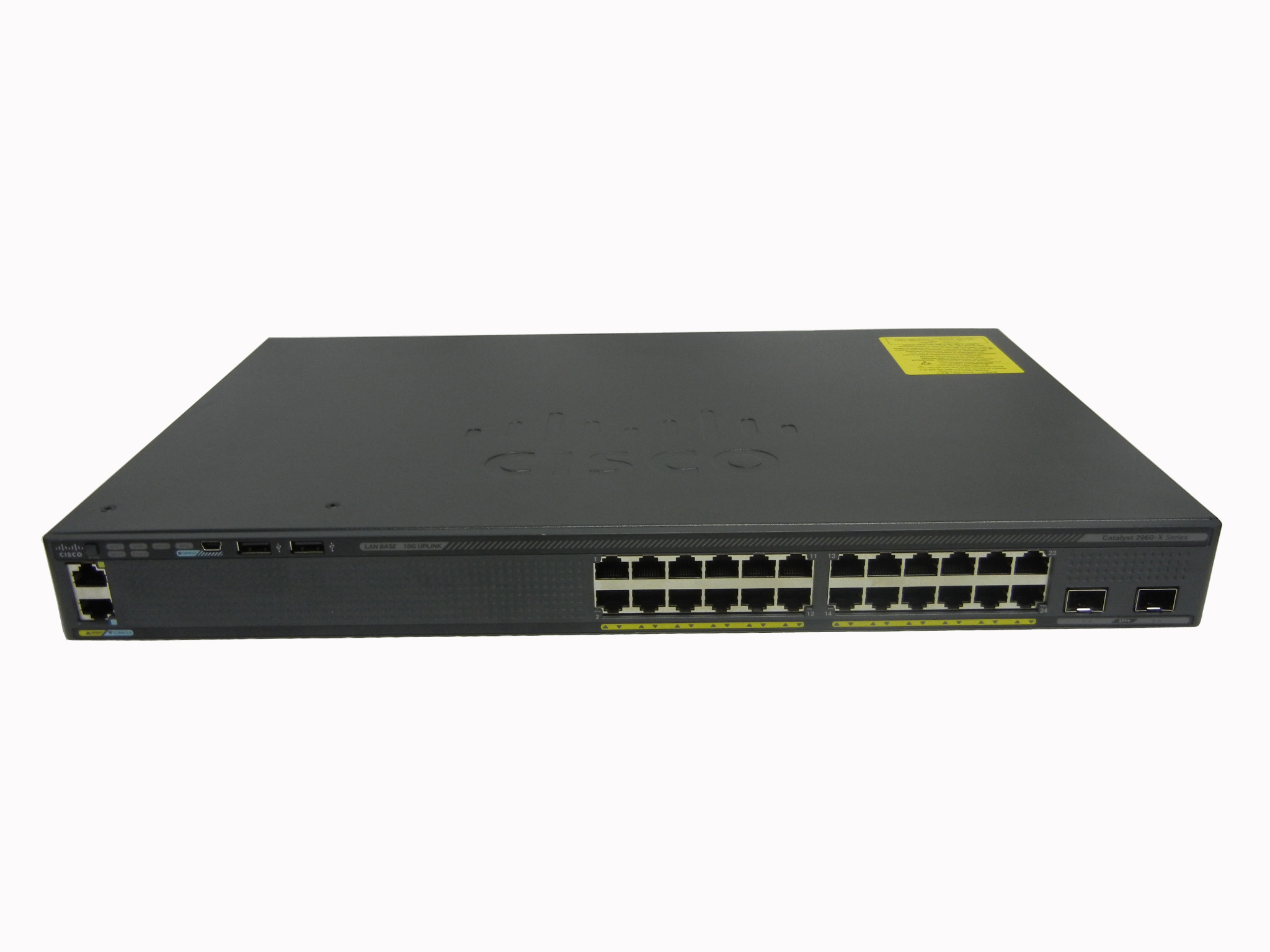 【中古】Cisco Catalyst 2960X-24TD-L （WS-C2960X-24TD-L）スタックモジュール付き