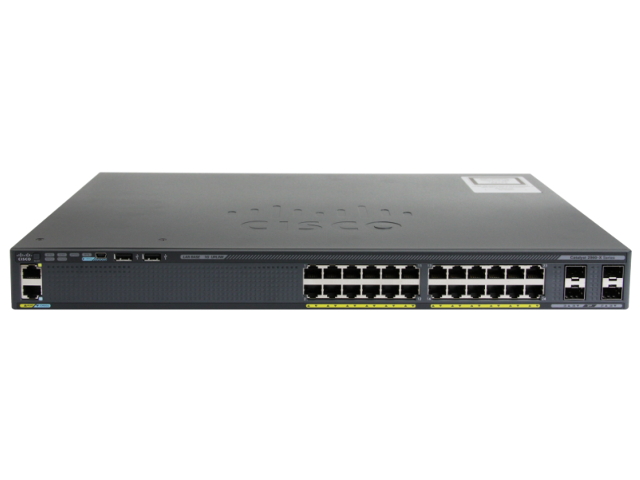 【中古】Cisco Catalyst 2960X-24TS-L （WS-C2960X-24TS-L）スタックモジュール付き