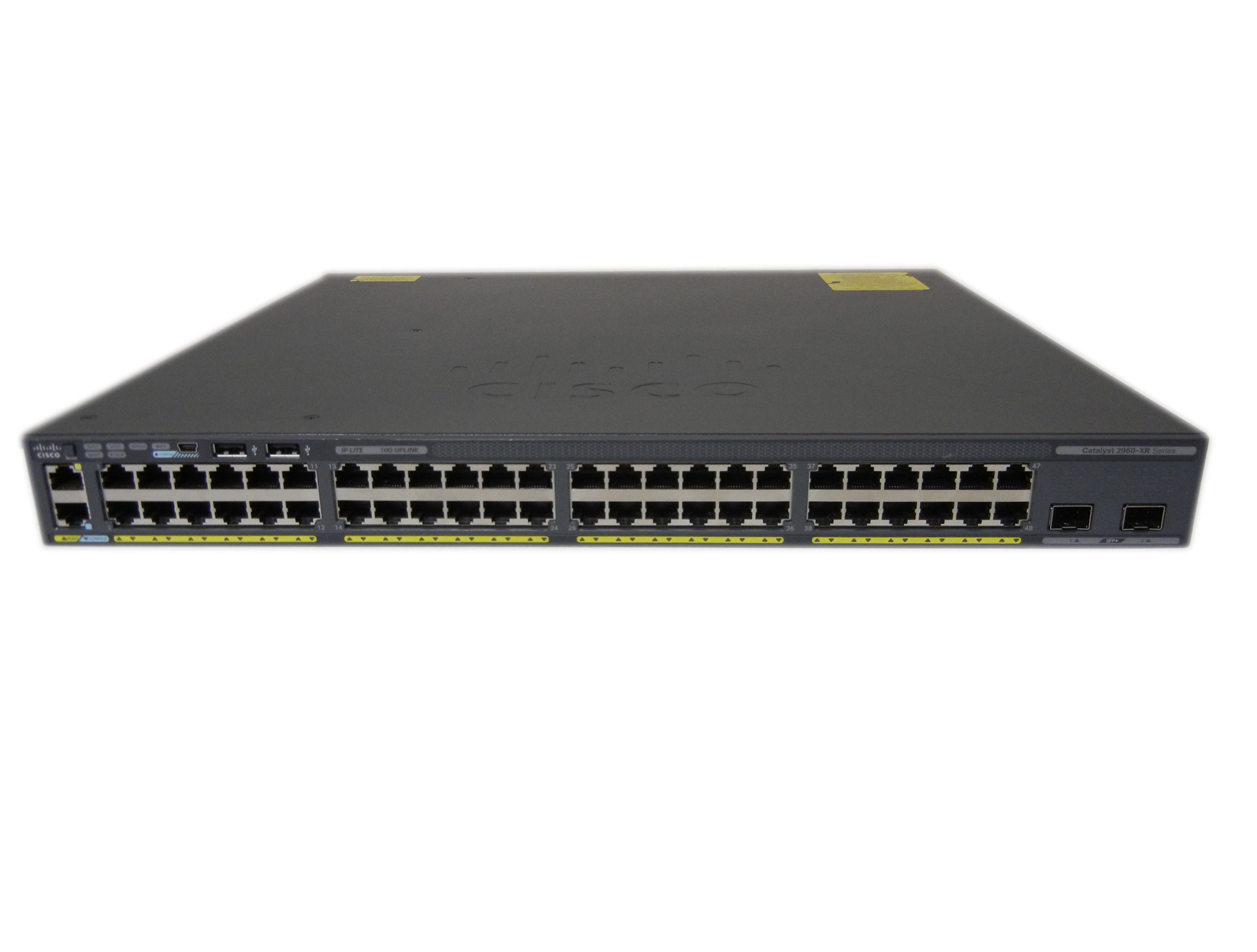 【中古】Cisco Catalyst 2960XR-48TD-I（WS-C2960XR-48TD-I）Stackモジュール付き　電源二重仕様