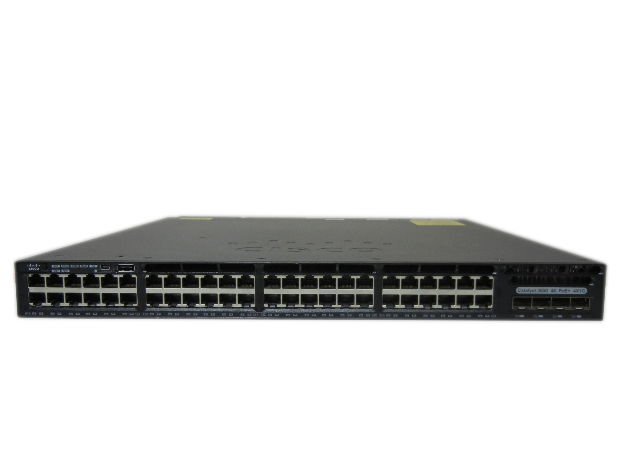【中古】Cisco  Catalyst 3650-48FS-L（WS-C3650-48FS-L）電源二重仕様