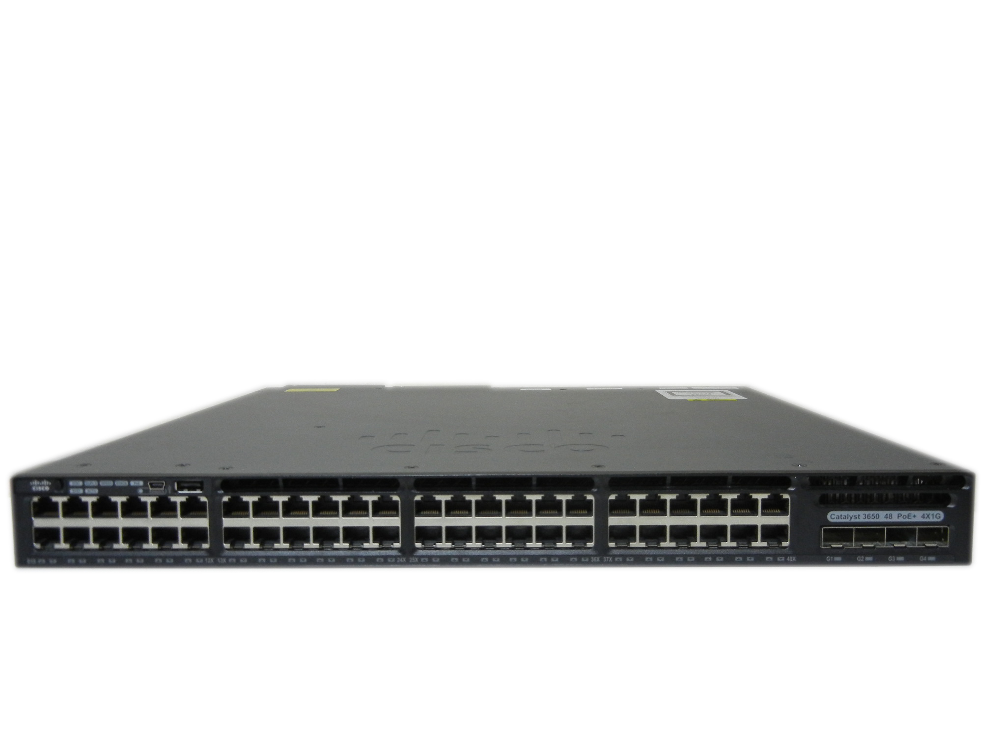 【中古】Cisco Catalyst 3650-48FS-S（WS-C3650-48FS-S）電源二重仕様