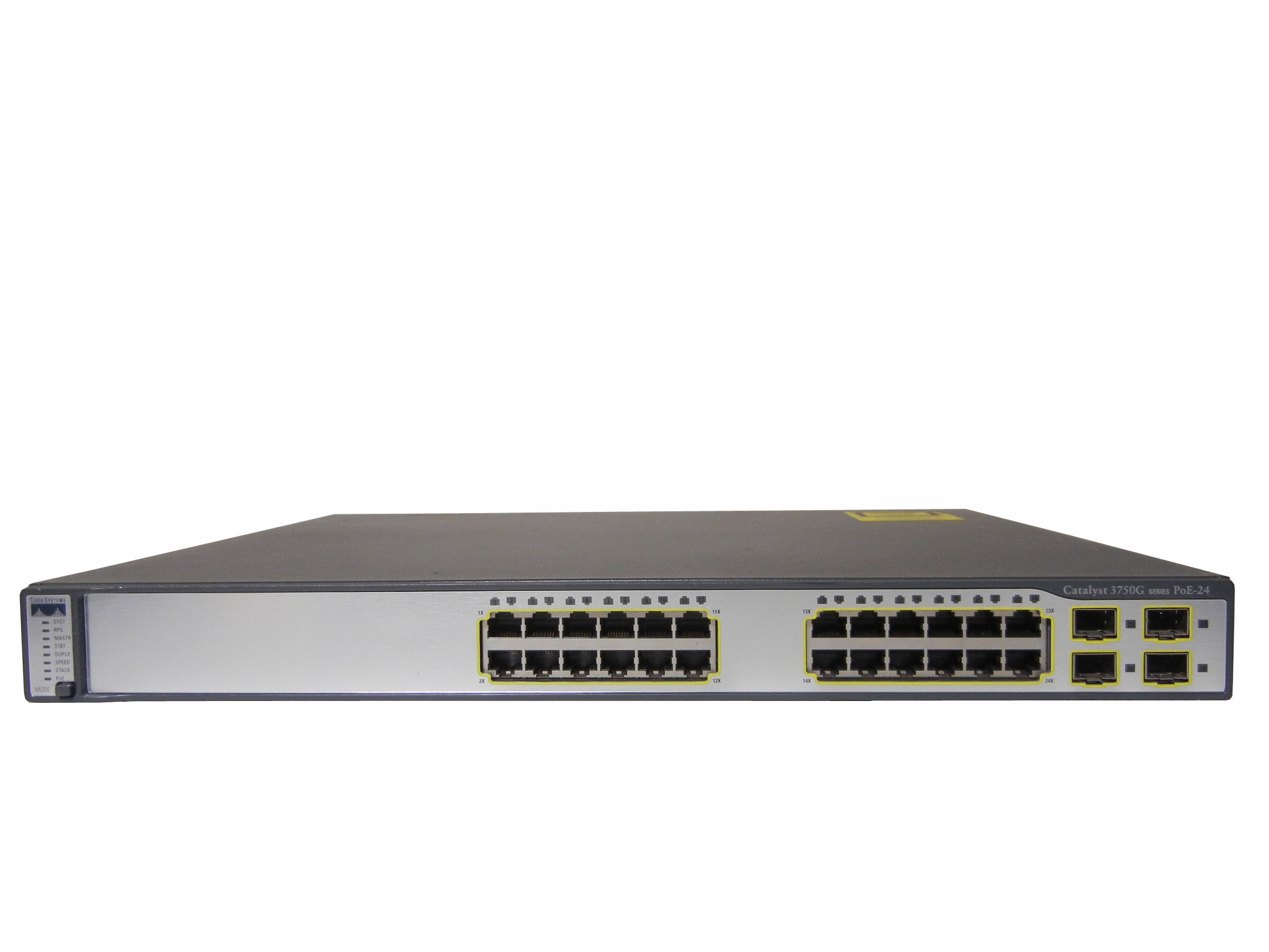 【中古】Cisco Catalyst 3750G-24PS-E （WS-C3750G-24PS-E）