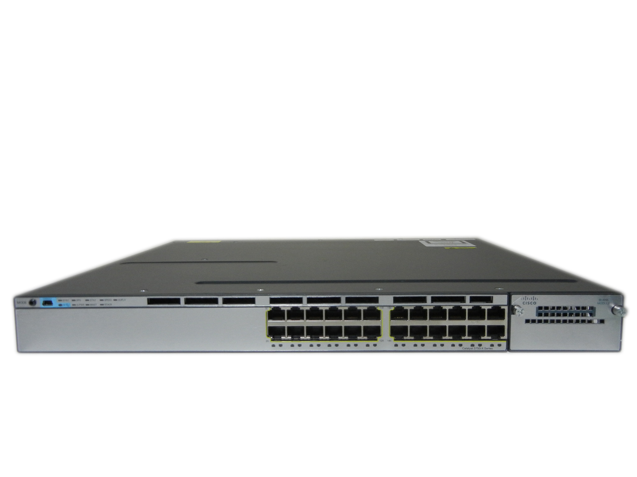 【中古】Cisco Catalyst 3750X-24T-S (WS-C3750X-24T-S) ipservicesライセンス追加モデル 電源二重仕様