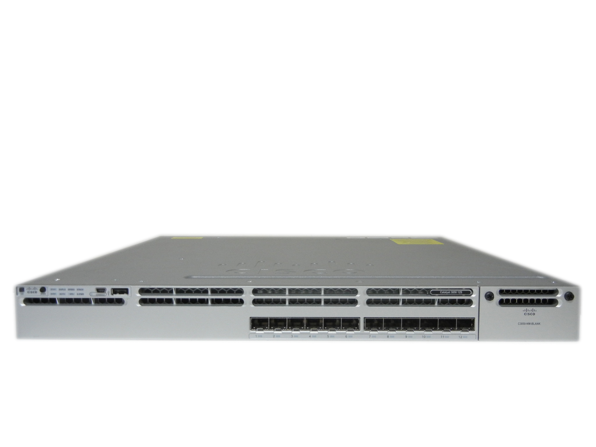 【中古】Cisco Catalyst 3850 (WS-C3850-12S-S) Stackモジュール付き