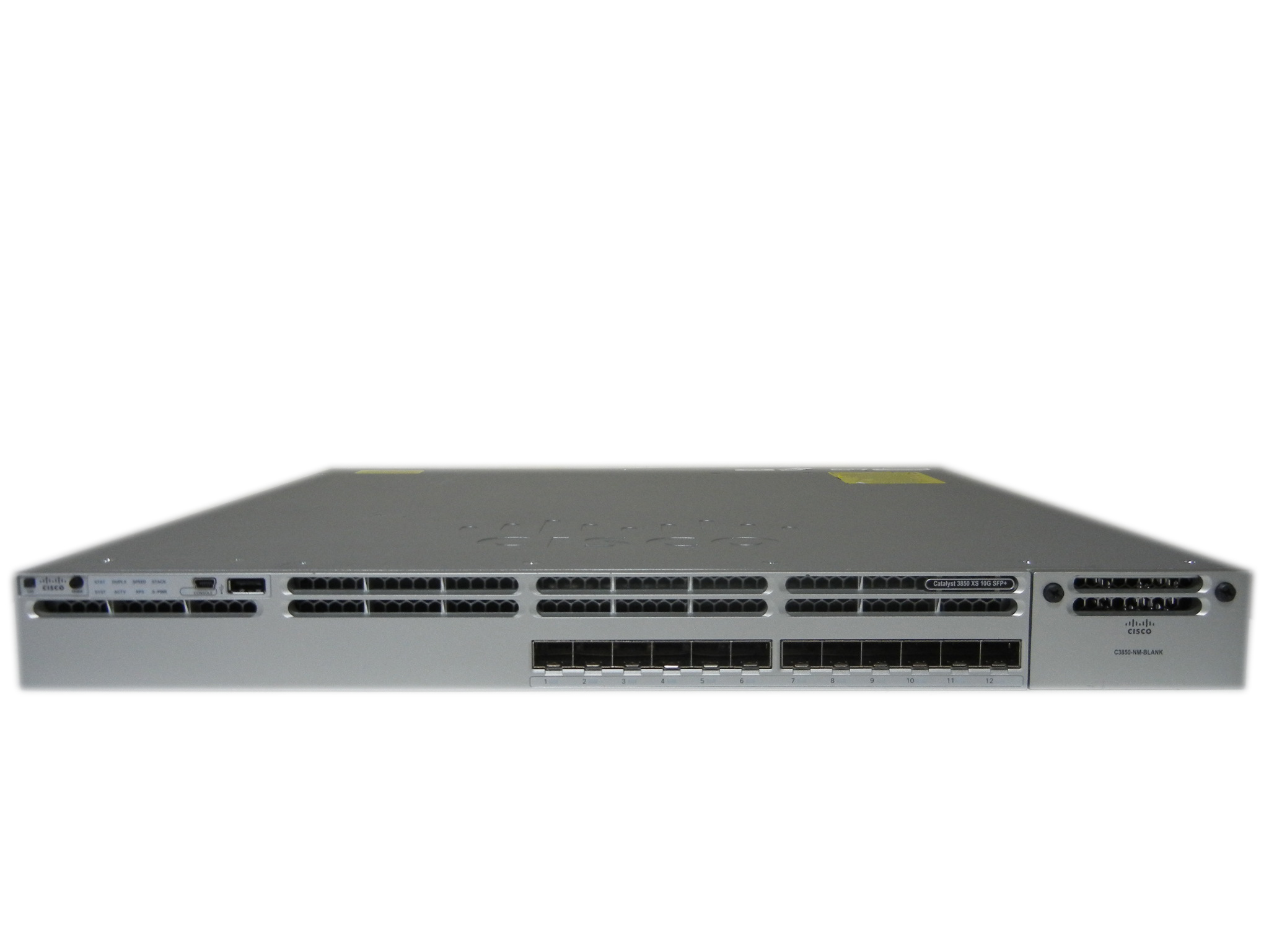 【中古】Cisco Catalyst 3850-12XS-E（WS-C3850-12XS-E）電源二重仕様