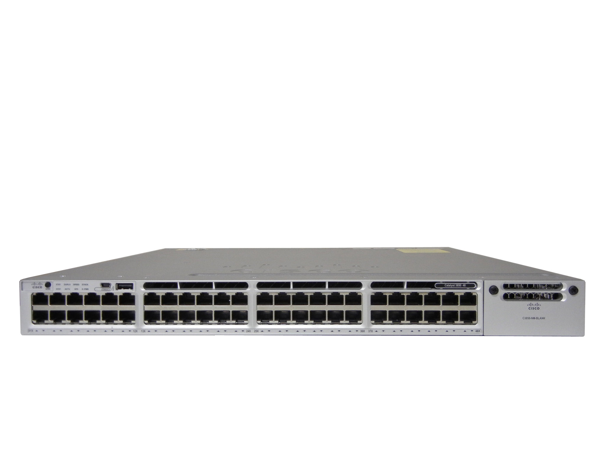 【中古】Cisco  Catalyst 3850-48T-E　（WS-C3850-48T-E） 電源二重仕様