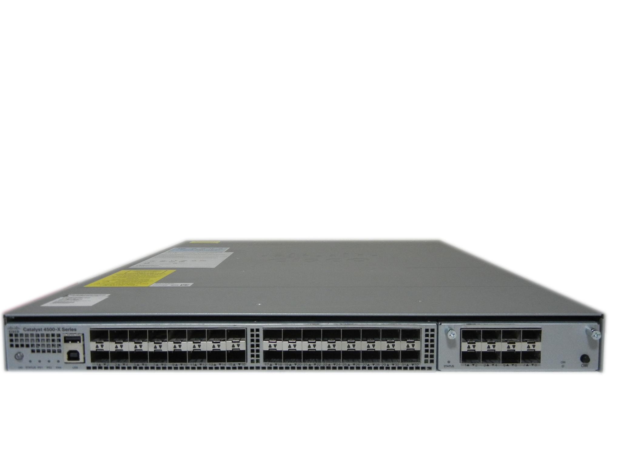 【中古】Cisco Catalyst 4500X-40X-ES (WS-C4500X-40X-ES) Enterprise Servicesライセンス 電源二重仕様
