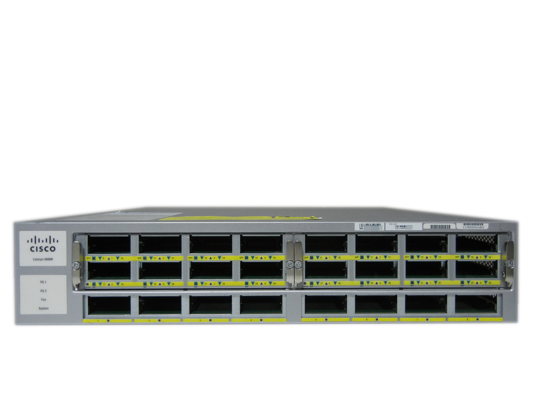 【中古】Cisco Catalyst 4900M (WS-C4900M) WS-X4908-10GE付き 電源二重仕様