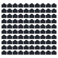 vitalcrew RJ45コネクタダスト保護キャップ　黒　100個入りパック 【CAP-RJ45RB-BK100】