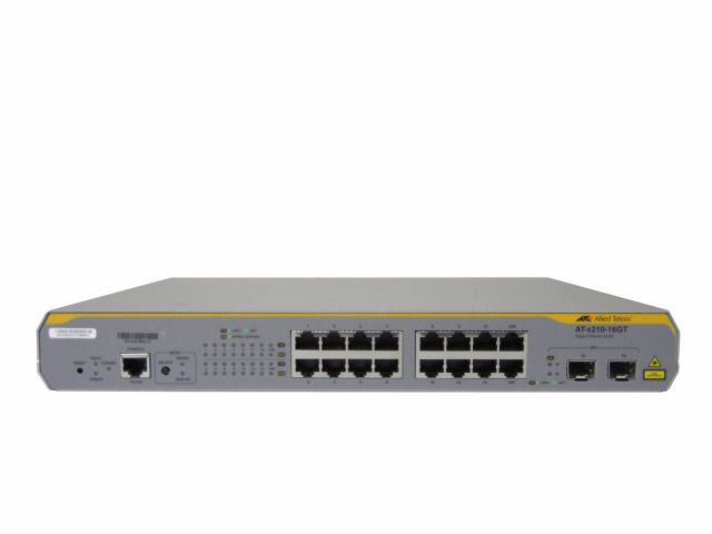 アライドテレシス AT-x210-16GT レイヤー2インテリジェント・スイッチ 0822R tf8su2k 中古】AT-x210-16GT Allied Telesis