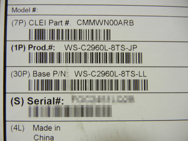 新品】Cisco Catalyst C2960L-8TS-LL （WS-C2960L-8TS-LL）