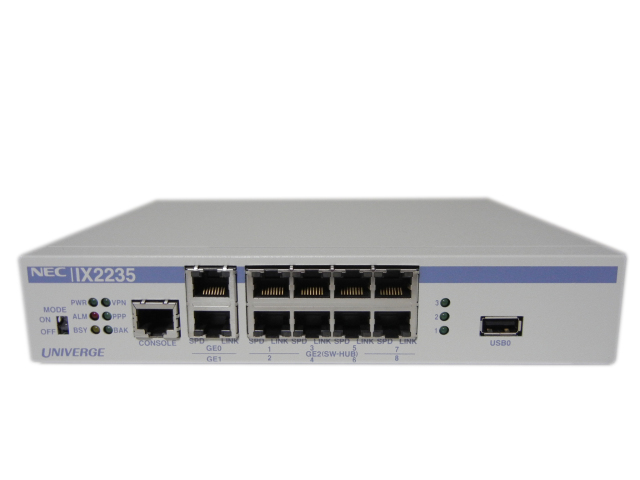 NEC UNIVERGE IX2235 8ポート 有線LANルーター UNIVERGE IX2235 : UNIVERGE IXシリーズ | NEC