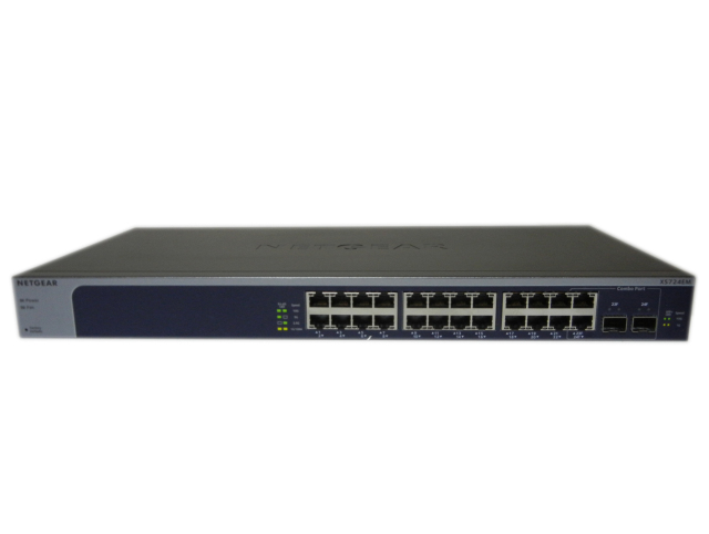 中古】NETGEAR PROSAFE XS724EM 10G/マルチギガビット24ポート