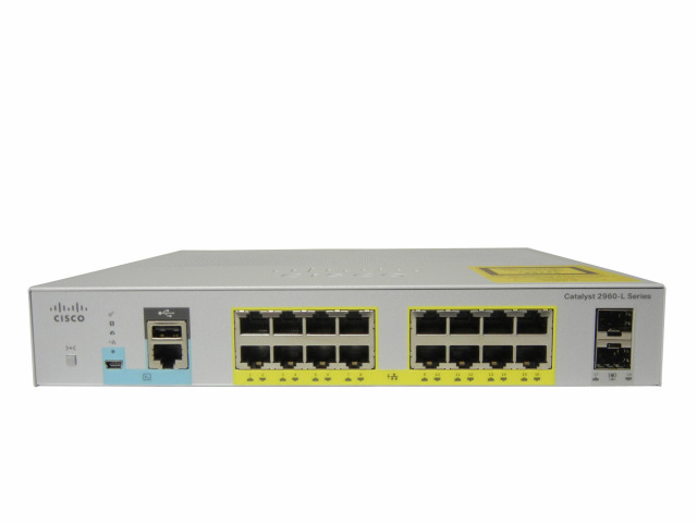 中古】Cisco Catalyst 2960L-16PS-LL（WS-C2960L-16PS-LL）