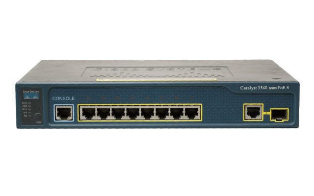 中古】Cisco Catalyst C3560-8PC-S （WS-C3560-8PC-S）ipbase IOS