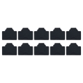 vitalcrew RJ45コネクタダスト保護キャップ　黒　10個入りパック  【CAP-RJ45RB-BK010】