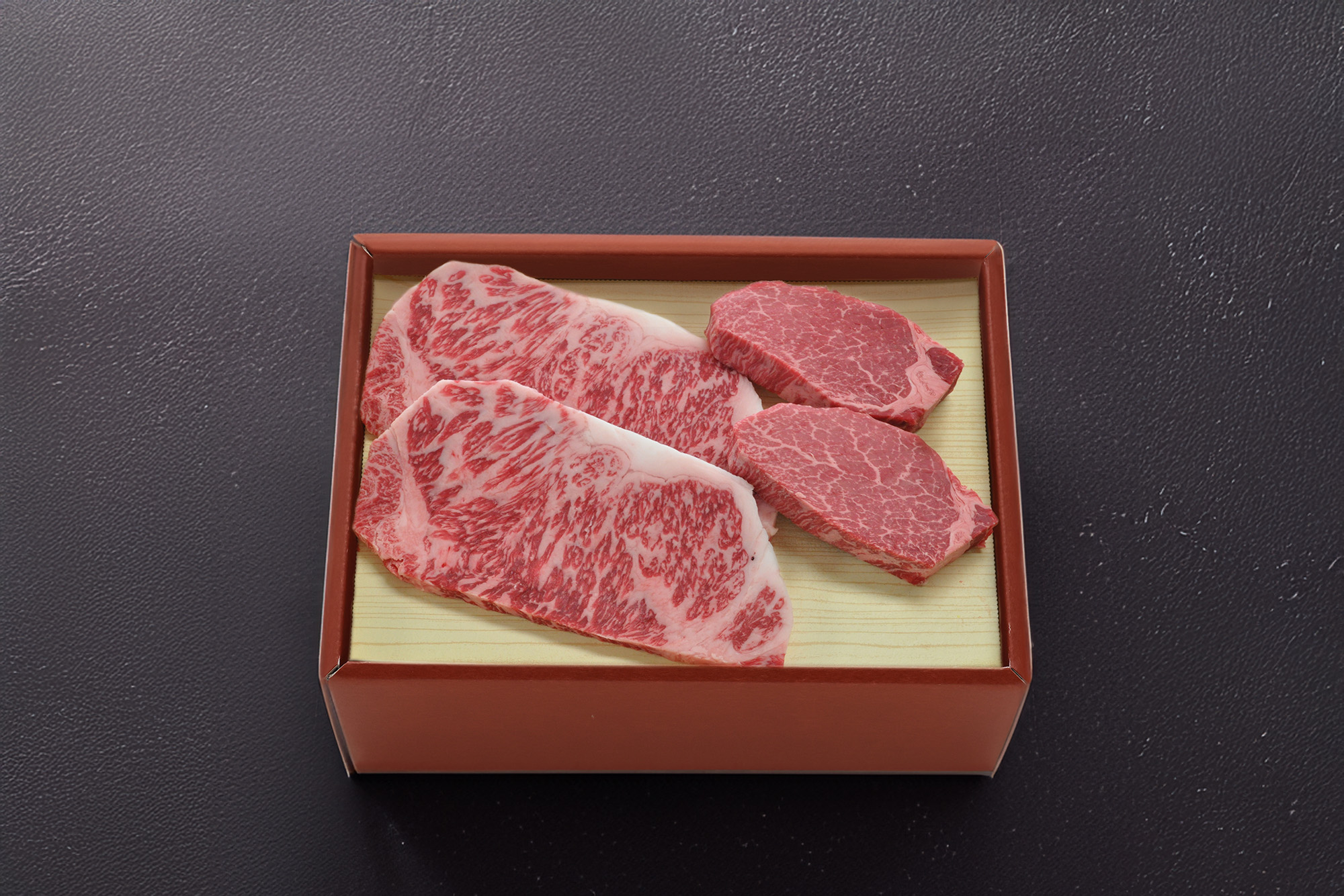 米沢牛ステーキ詰合せ(サーロイン180g×2枚・ヒレ130g×2枚)送料無料（冷蔵）化粧箱入