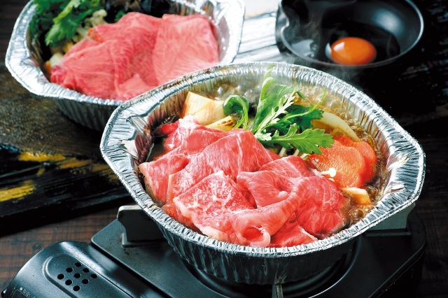 黄木の米沢牛赤身すき焼き鍋セット（一人前×4個入）
