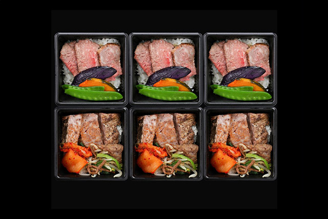 米沢牛ステーキご飯・焼肉ご飯 計6個入り　冷凍　レンジ調理　化粧箱入（※手提げ紙袋をご希望の場合、風呂敷をお付けいたします。）