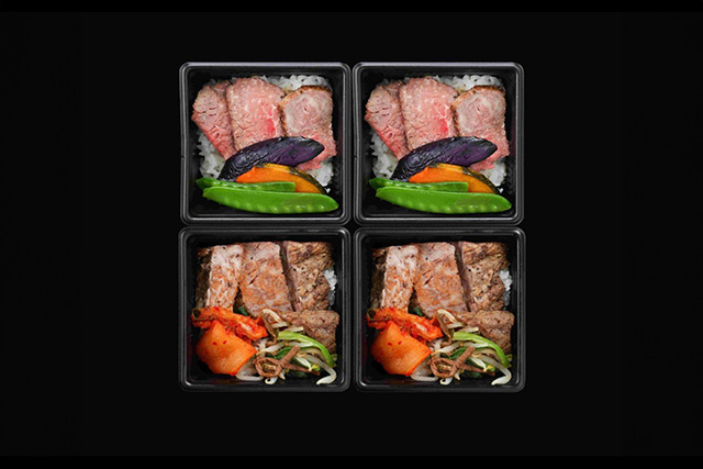 米沢牛ステーキ・焼肉ご飯4個入り　冷凍　レンジ調理　化粧箱入