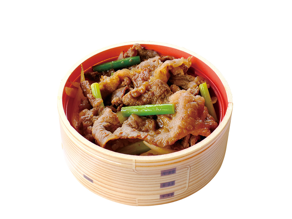 和牛である米沢牛の専門店、黄木のわっぱめし。焼肉めし単品。