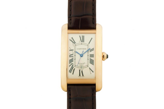 【中古品】 カルティエ タンクアメリカンLM 20ANS WGTA0005