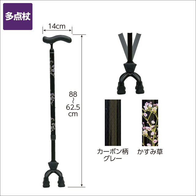 カーボン四点可動式スモールタイプ