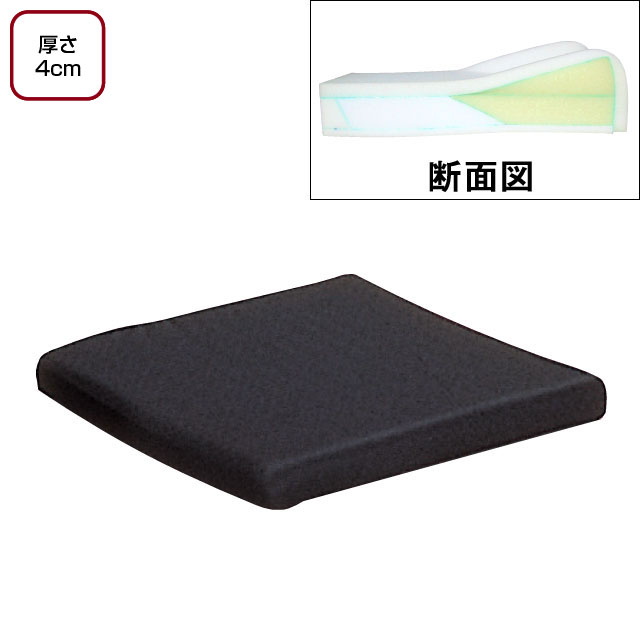 タカノ車いす用クッション　TC-045　厚さ4cm【介護用品：車いす用クッション】
