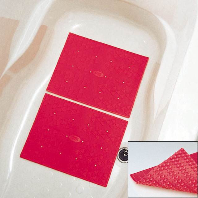 風呂マット 安寿吸着すべり止めマットC 2枚入