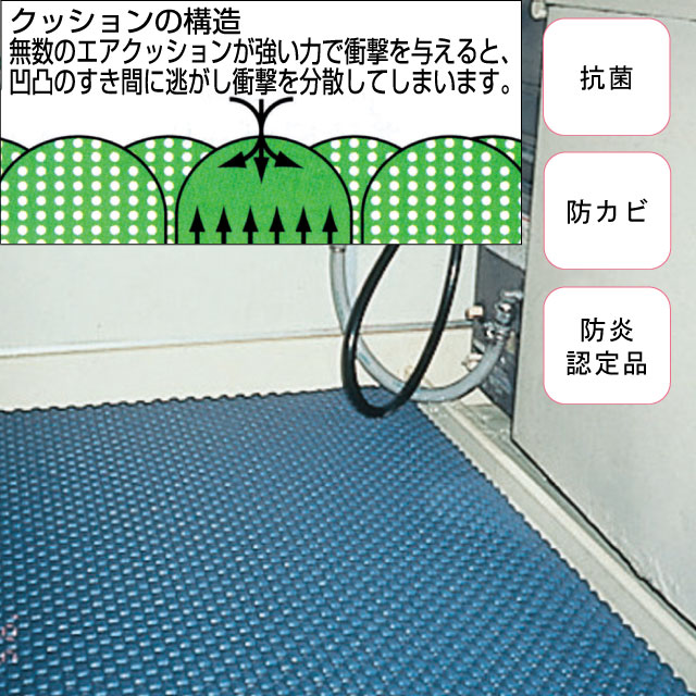 風呂マット スーパーバイオマット 衝撃吸収タイプ 1m 1m