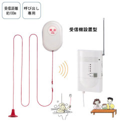 緊急呼び出しセット　受信機設置型　EC-B【介護用品：呼び出し機器】