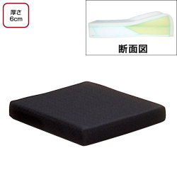 タカノ車いす用クッション　TC-064　厚さ6cm【介護用品：車いす用クッション】