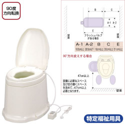 サニタリーエースSD据置式　暖房便座【介護用品：トイレ用便座】