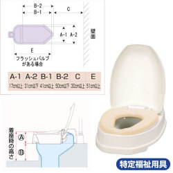 サニタリーエースOD両用式　ソフト便座【介護用品：トイレ用便座】