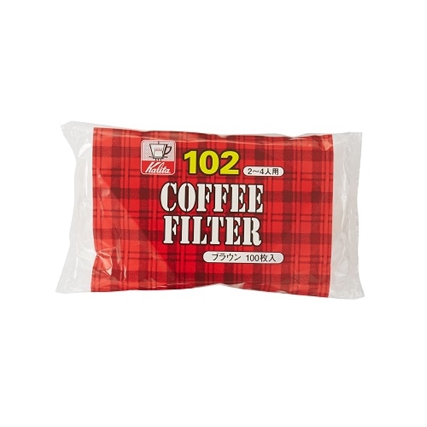 カリタ コーヒーフィルター102 (NK102濾紙ブラウン2-4人用) 「きれいな