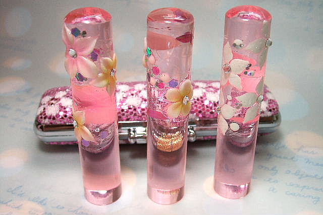 かわいい花柄　ネイルアート銀行印