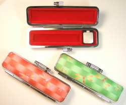 きれいなちりめん柄印鑑ケース【とんぼ】13.5・15ミリ丸用