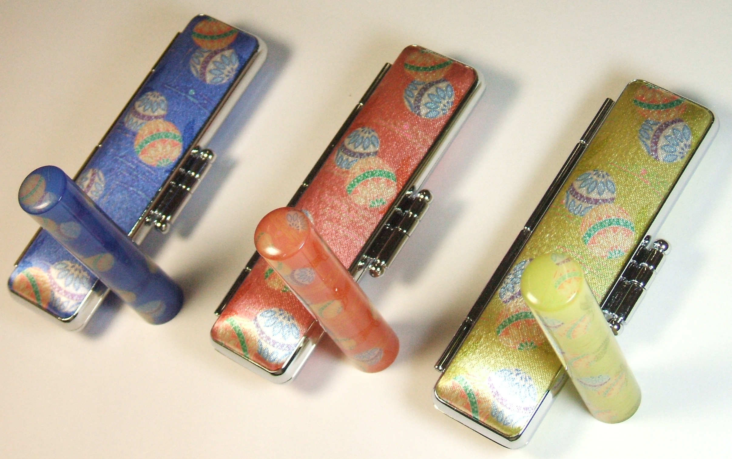 きれい！和ざいく銀行印・手毬（てまり）小　送料無料！