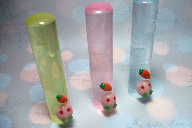 こんな印鑑見たことない！　手作り印鑑・かわいいうさぎのはんこ★プレゼントにもいかがですか？　