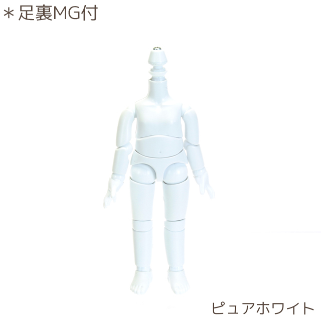 11BD-D01PW-G】11cmオビツボディ ピュアホワイト マグネット付き 