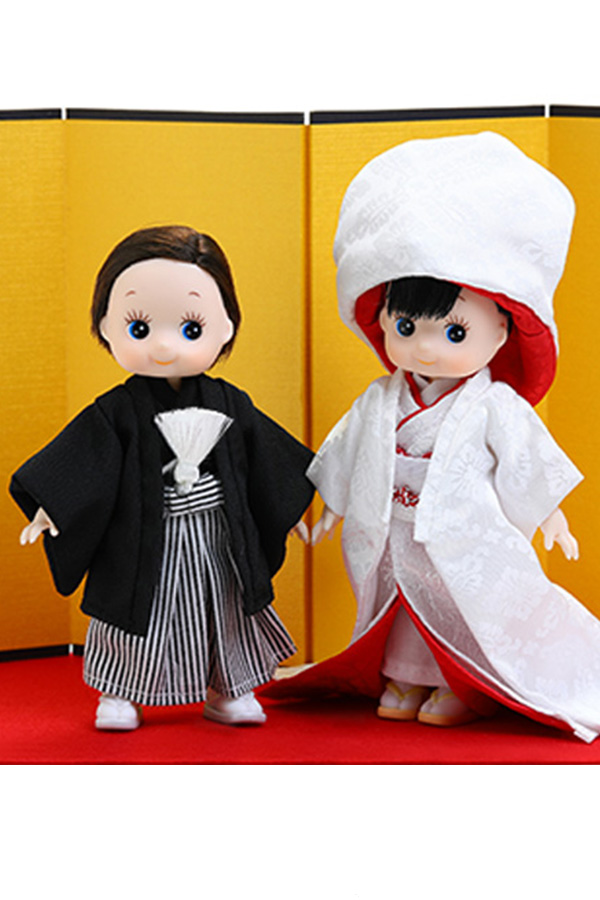 11fq A09 Wr フル可動 夫婦キューピー 白 赤 Obitsu Shop