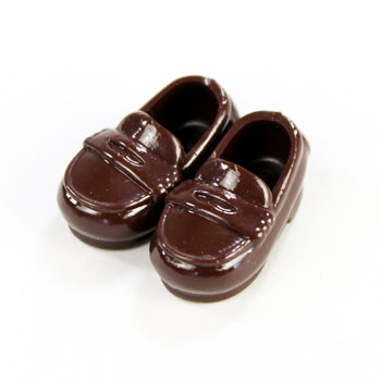 11SH-F003BR-G】11cmボディ用ローファー 茶 OBITSU SHOP